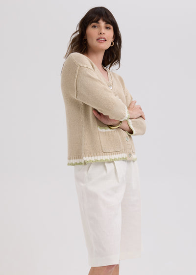 LD & Co - Textured Cardigan - Natural