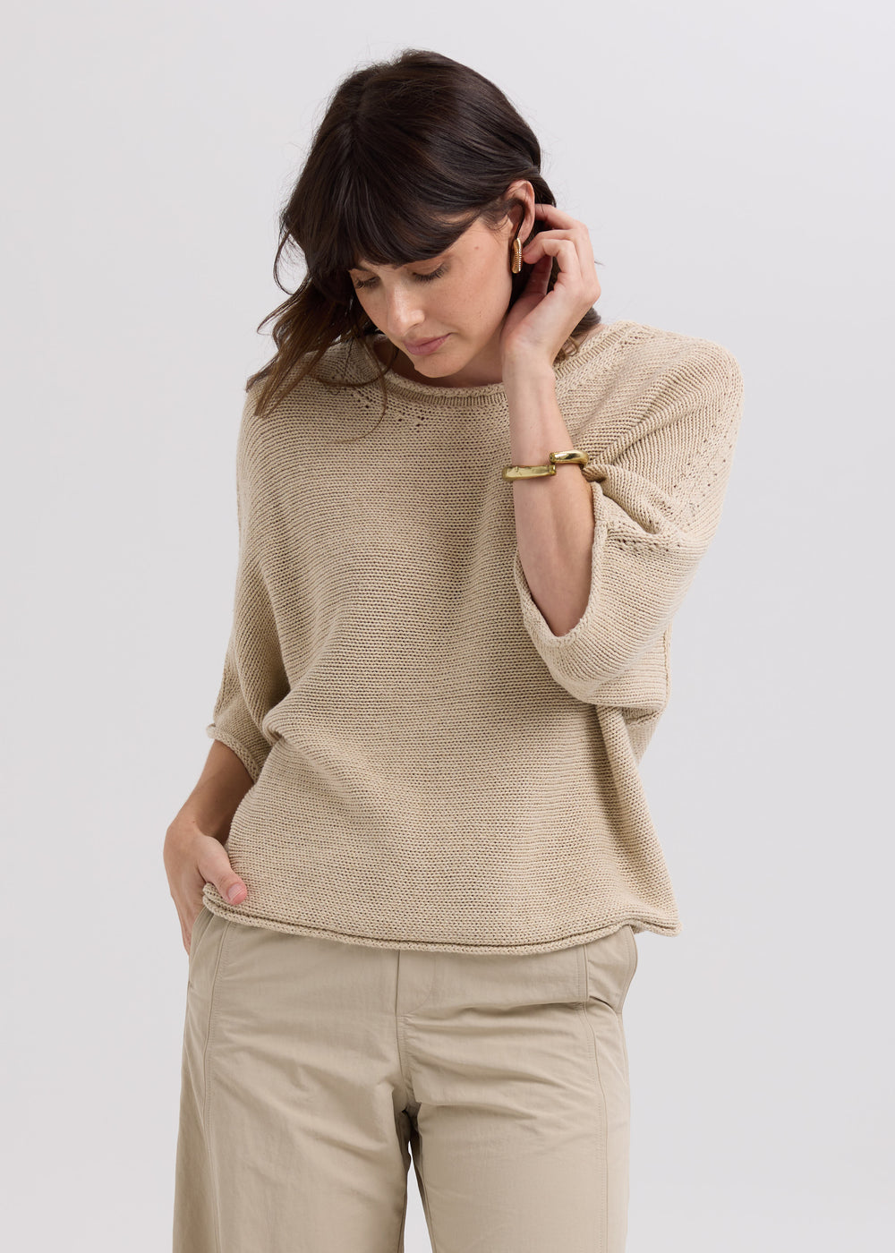 LD & Co - Textured Jumper - Natural (LC7764)