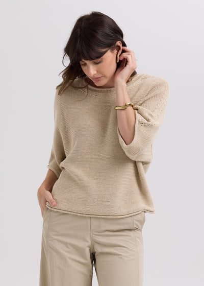 LD & Co - Textured Jumper - Natural (LC7764)