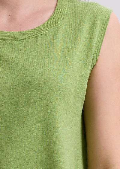 LD & Co. - Linen A-Line Top - Leaf (LC7766)