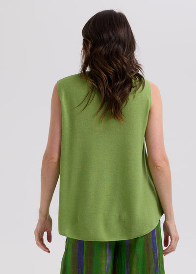 LD & Co. - Linen A-Line Top - Leaf (LC7766)