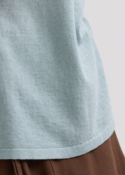 LD & Co. - Linen A-Line Top - Light Cyan (LC7766)