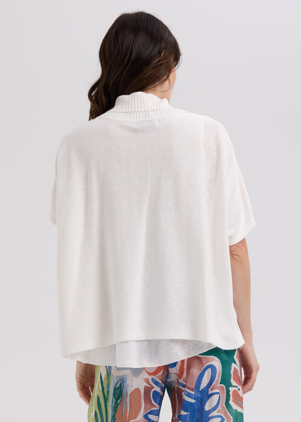 LD & Co - Linen Tie Cardigan - White (LC7768)