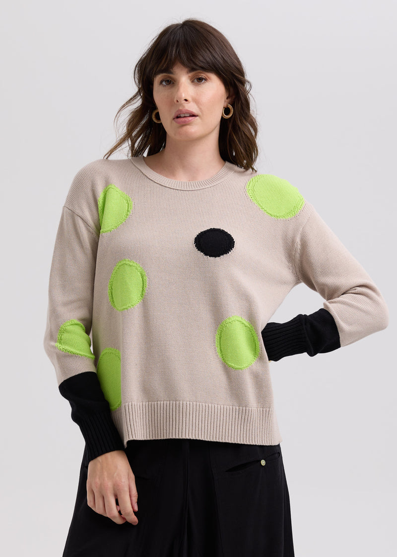 LD & Co - Sports Intarsia Jumper - Taupe (LC7770)
