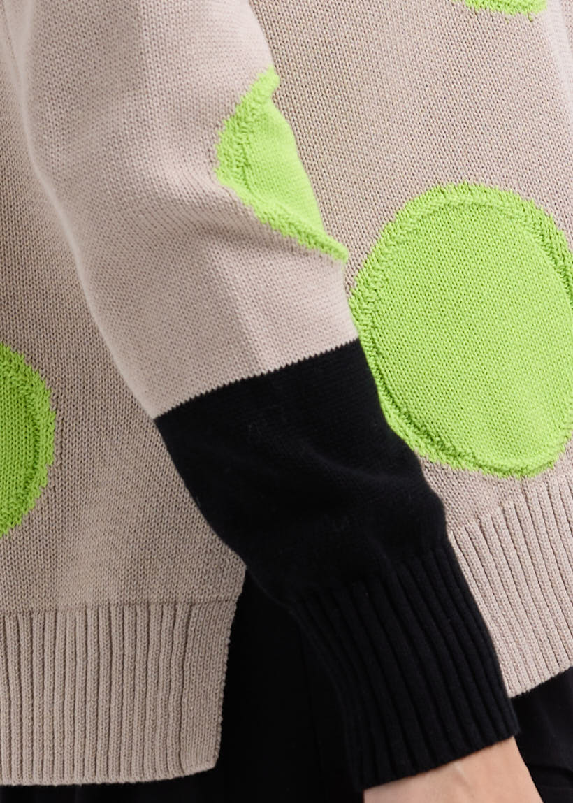 LD & Co - Sports Intarsia Jumper - Taupe (LC7770)