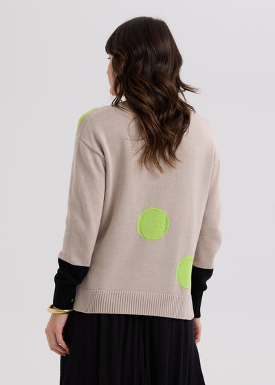 LD & Co - Sports Intarsia Jumper - Taupe (LC7770)