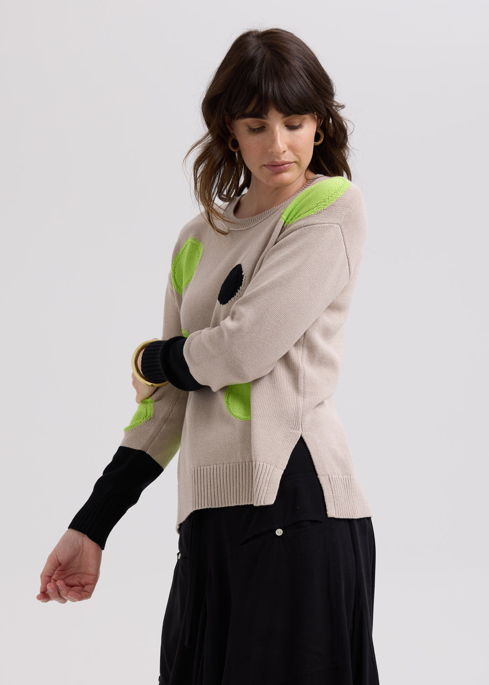 LD & Co - Sports Intarsia Jumper - Taupe (LC7770)