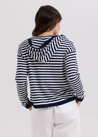 LD & Co. - Multi Stripe Hoodie - Marine (LC7776)