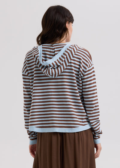 LD & Co. - Multi Stripe Hoodie - Sky (LC7776)