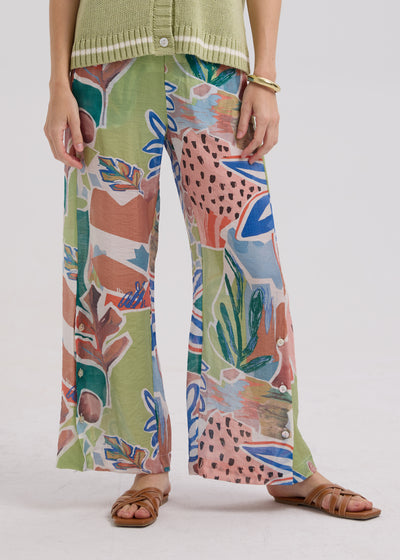 LD & Co - Flowy Pant - Piazza Navona (LC7781)