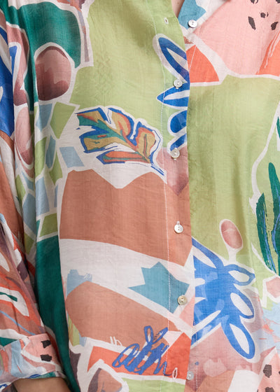 LD & Co - Flowy Shirt- Piazza Navona (LC7782)