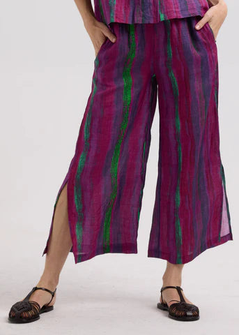 LD&Co - Painted Linen Pant - Magenta - (LC7785)
