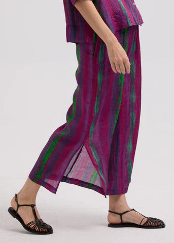 LD&Co - Painted Linen Pant - Magenta - (LC7785)