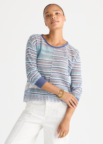 Ld + Co - Mixed Lace Top
