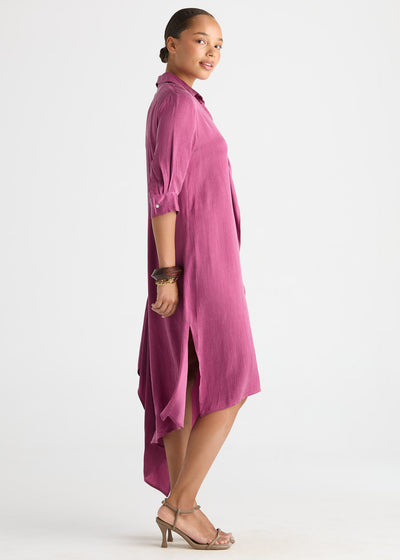 Ld + Co - Drape Front Shirt Dress