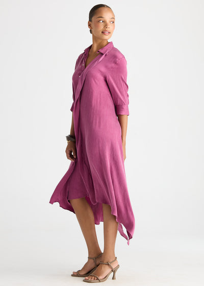 Ld + Co - Drape Front Shirt Dress