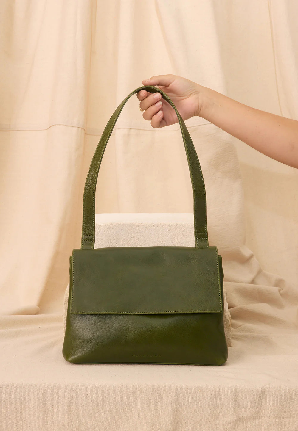 Nancybird - Line Shoulder Bag - Khaki - C25-66KH