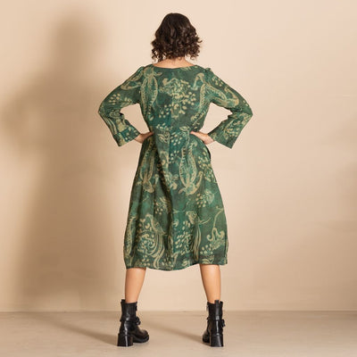 Megan Salmon - Linen Heirloom Lyrebird Romance Dress - MSW26-M8701