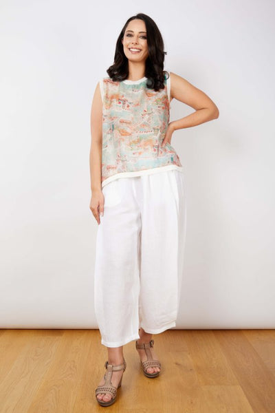 JJ Sisters - Watercolour Sleeveless Top - Multi