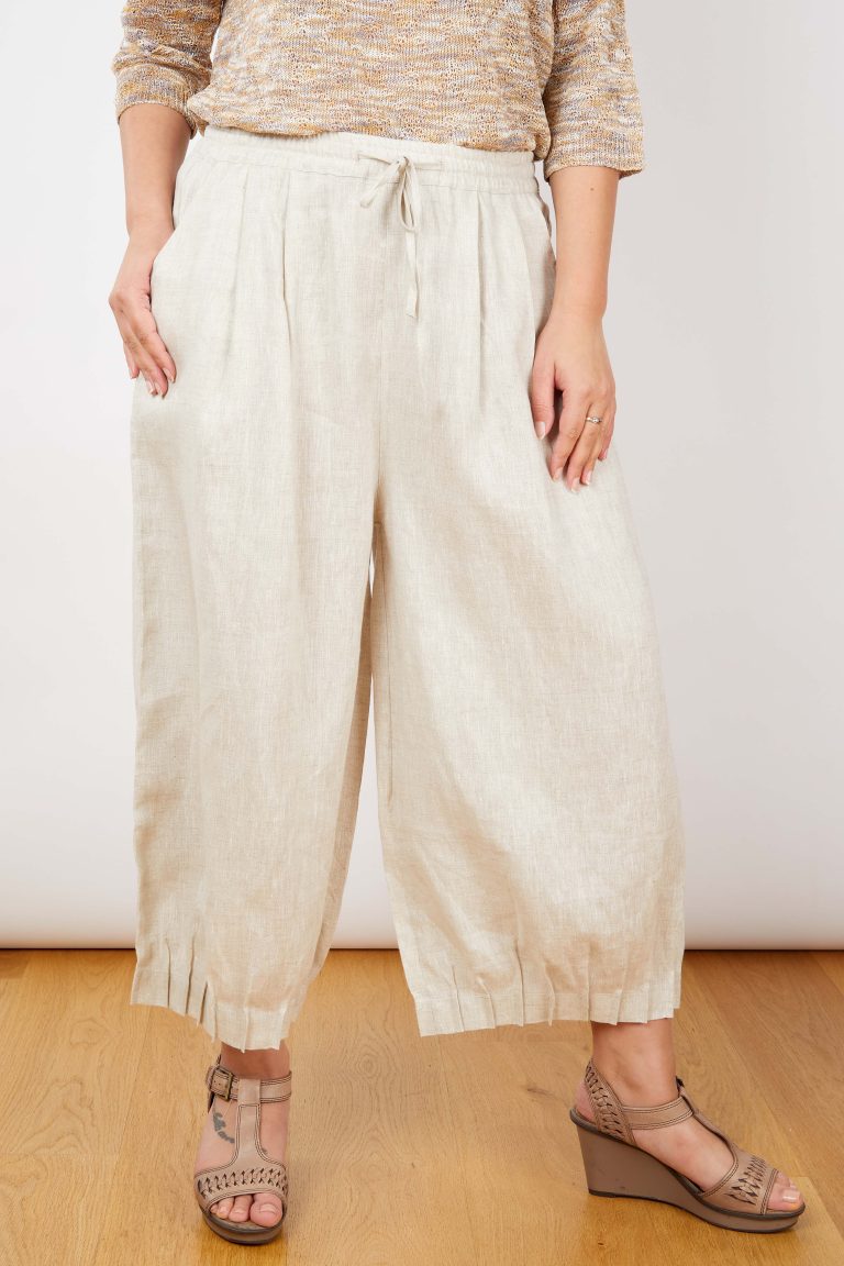 JJ Sister - Ramie pants - LL57 Cream