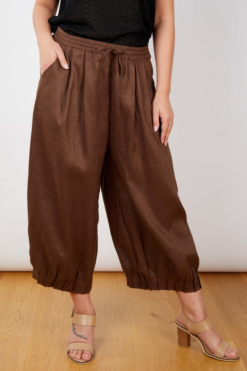 JJ Sisters - Ramie Pant - LL56 Brown