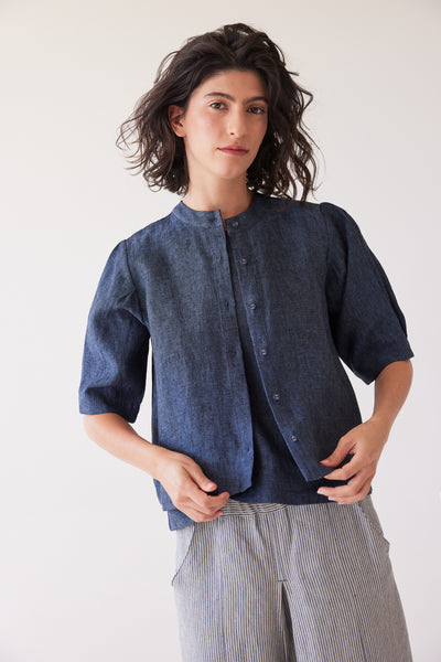 Eva's Sunday - Loretta Reversible Top - Navy