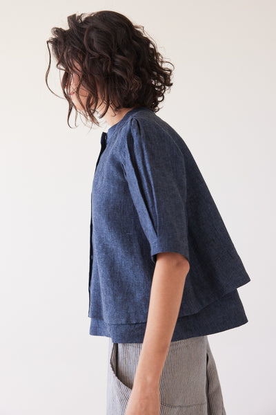 Eva's Sunday - Loretta Reversible Top - Navy