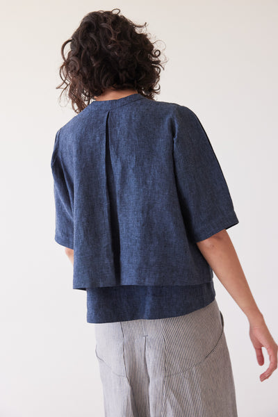 Eva's Sunday - Loretta Reversible Top - Navy
