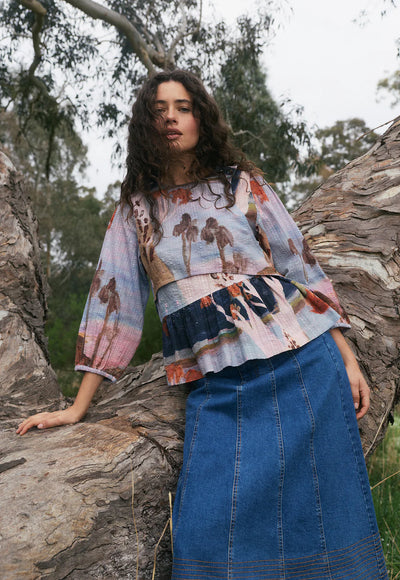 Nancybird - Mabel Top - Night Herons - W26-A21NH
