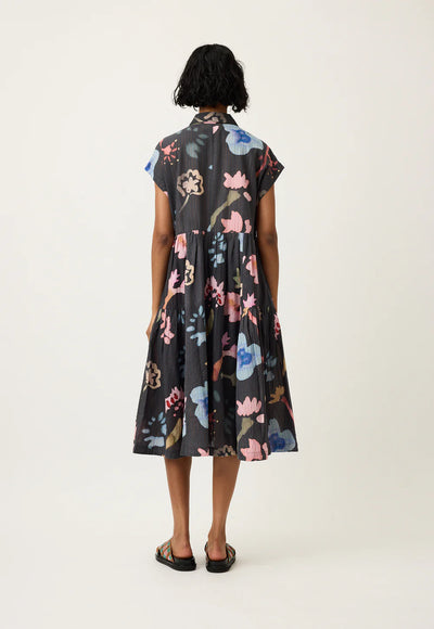 Nancybird - Maja Dress - Watercolour Charcoal - S26-A48CH