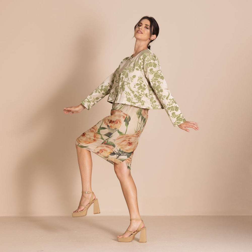Megan Salmon - Marie Louise Birdie Jacket - Pistachio - M5606