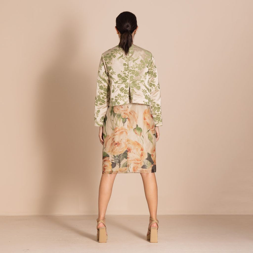 Megan Salmon - Marie Louise Birdie Jacket - Pistachio - M5606