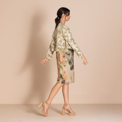 Megan Salmon - Marie Louise Birdie Jacket - Pistachio - M5606