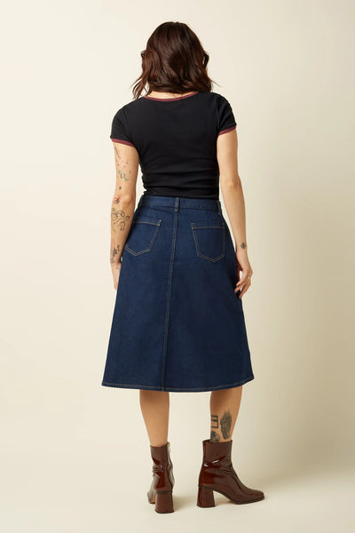 King Louie - Marie Skirt - Deep Blue - 10068-443AW26