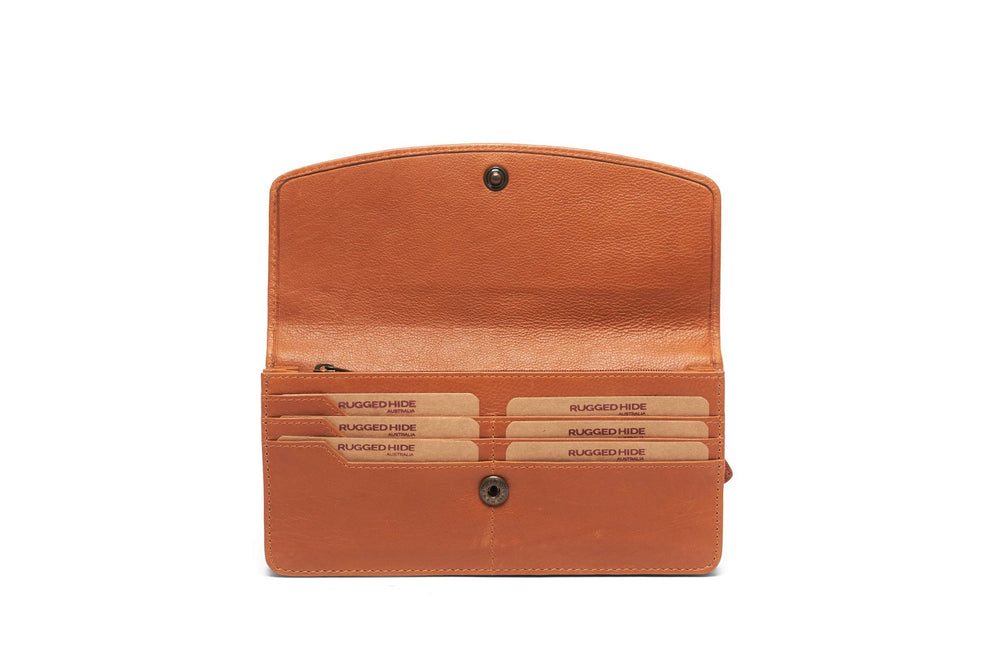Rugged Hide - Millie Large Wallet - Tan - RH-529