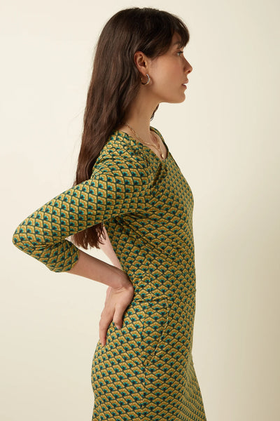 King Louie - Mona Dress Frio - Spruced Green - 10166-358AW26