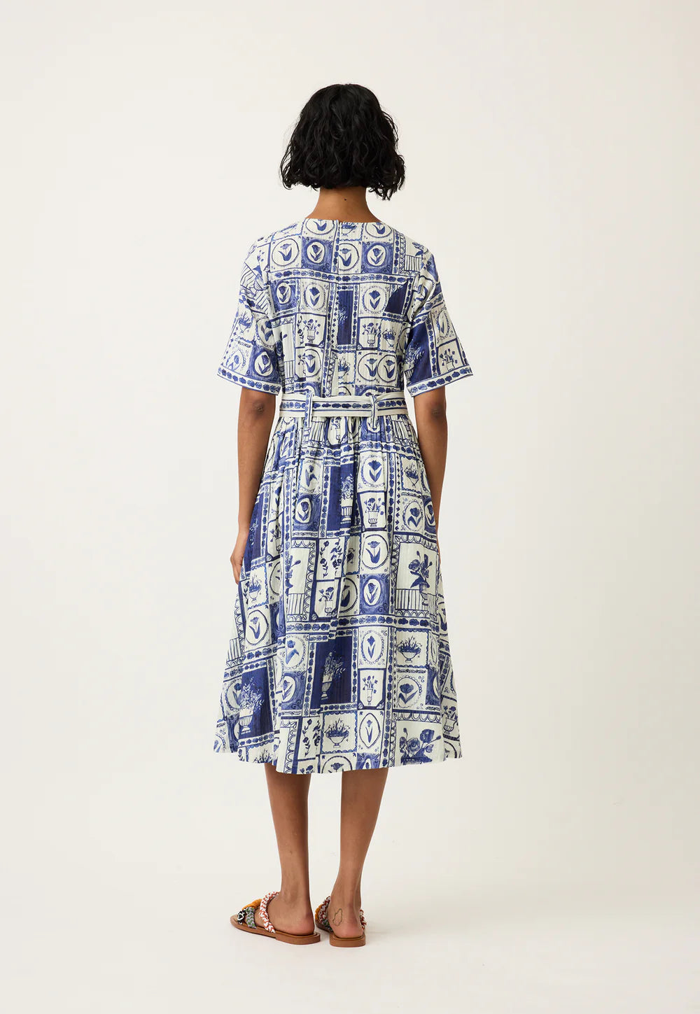 Nancybird - Mona Short Sleeve Dress - Lyon Tile - S26-A29LT