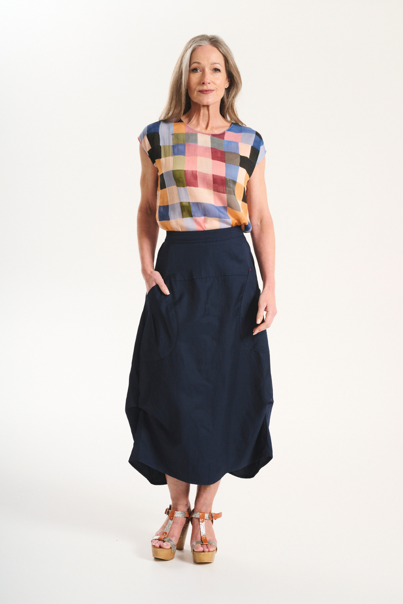 Olga De Polga - Milwaukee Sway Skirt - Navy - MS3031