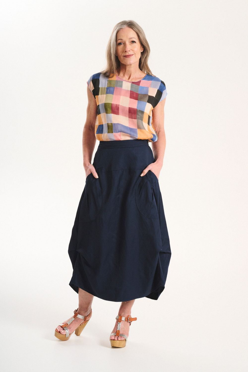Olga De Polga - Milwaukee Sway Skirt - Navy - MS3031
