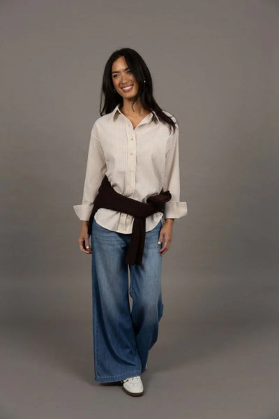 Humidity - Nala Stripe Shirt - Sand Stripe - HW26600