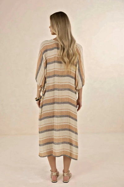Humidity Lifestyle - Praiano Midi Kaftan - Stripe