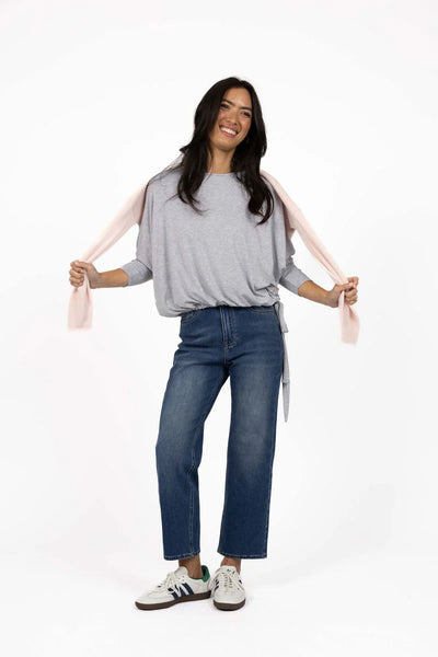 Humidity - Nina Top - Grey Marle - HW26603