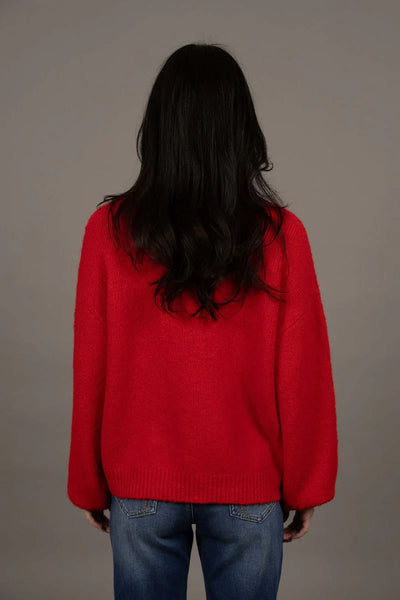 Humidity - Nouveau V Neck Jumper - Scarlett - HW26217