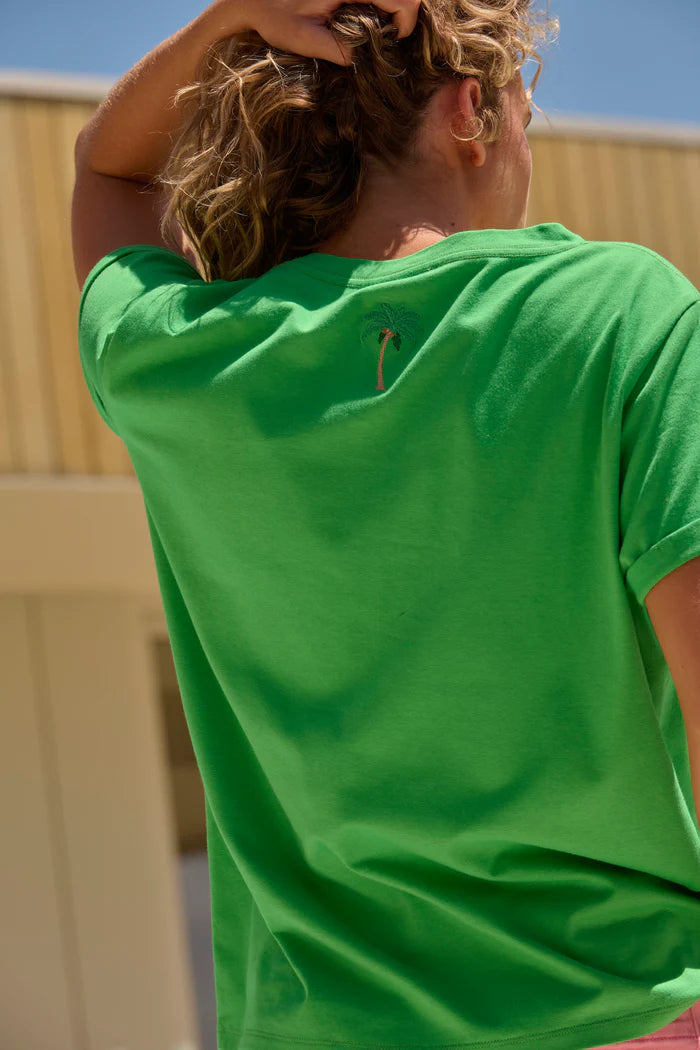 Kireina - Olivia Tee - Flamingo - Apple Green - KSM250021