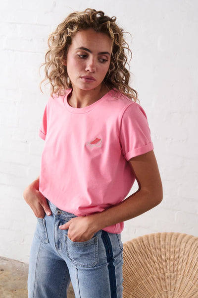 Kireina - Olivia Tee - Sun Lounge - Soft Pink - KSM250020