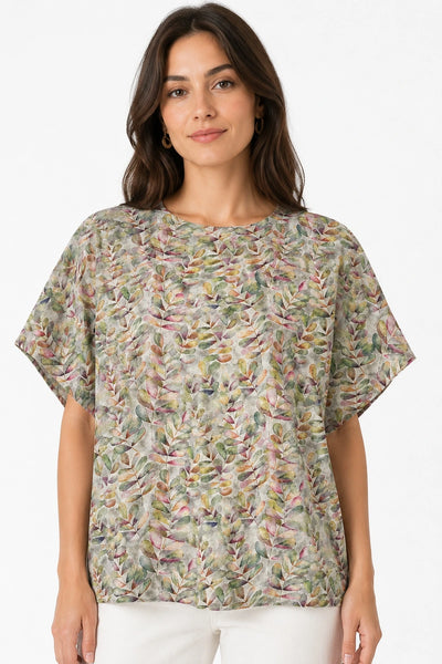 JJ Sisters - Dahlia Top - Botanical Print