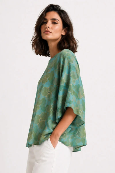 JJ Sisters - Willow Top - Blue Floral