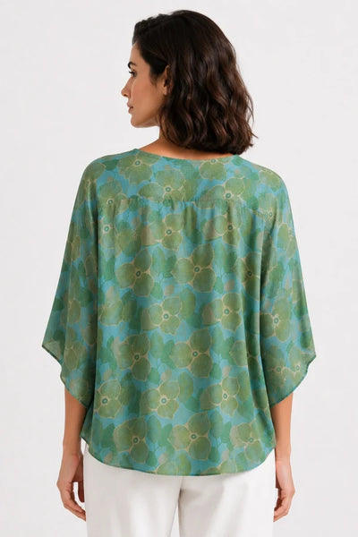 JJ Sisters - Willow Top - Blue Floral