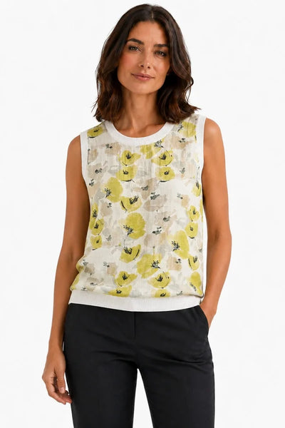 JJ Sisters - Marigold Top - Yellow Floral