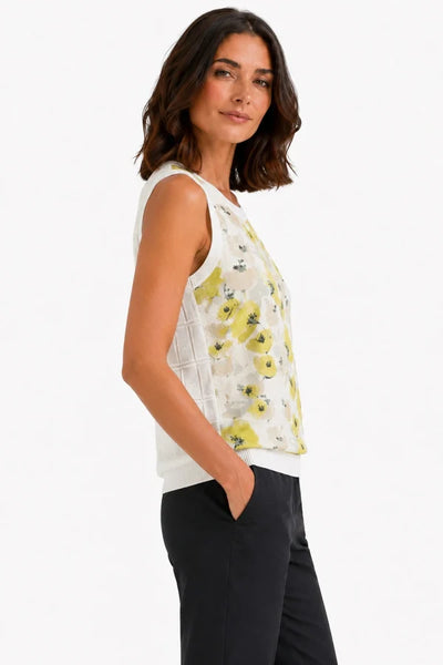 JJ Sisters - Marigold Top - Yellow Floral
